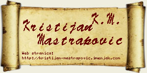 Kristijan Maštrapović vizit kartica